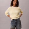 Weicher Baumwollpullover mit Monogram Weicher Baumwollpullover mit Monogram