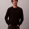 Weicher Baumwollpullover mit Monogram Weicher Baumwollpullover mit Monogram