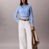 Weicher Baumwollpullover mit Monogram Weicher Baumwollpullover mit Monogram