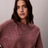 Weicher Baumwollpullover mit Monogram Weicher Baumwollpullover mit Monogram