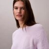 Weicher Baumwollpullover mit Monogram Weicher Baumwollpullover mit Monogram