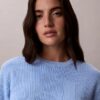 Weicher Baumwollpullover mit Monogram Weicher Baumwollpullover mit Monogram