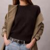 Weicher Baumwollpullover mit Monogram Weicher Baumwollpullover mit Monogram