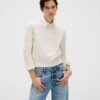 Weicher Baumwollpullover mit Monogram Weicher Baumwollpullover mit Monogram