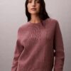 Weicher Baumwollpullover mit Monogram Weicher Baumwollpullover mit Monogram