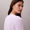 Weicher Baumwollpullover mit Monogram Weicher Baumwollpullover mit Monogram