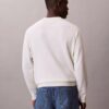Weicher Baumwollpullover mit Monogram und lockerer Passform
