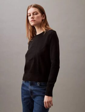 Weicher, locker sitzender Monogram-Pullover aus Baumwolle Weicher, locker sitzender Monogram-Pullover aus Baumwolle