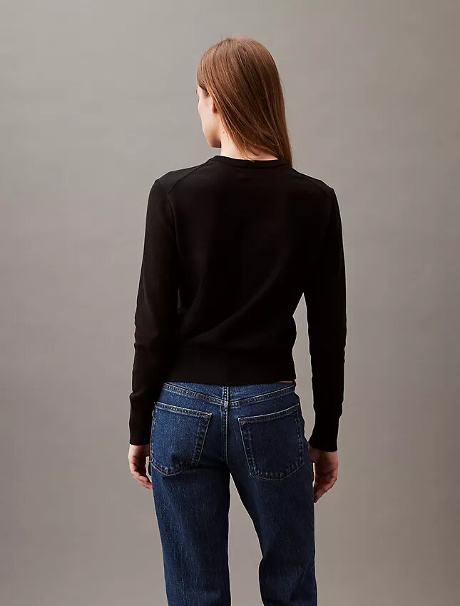 Weicher, locker sitzender Monogram-Pullover aus Baumwolle Weicher, locker sitzender Monogram-Pullover aus Baumwolle