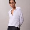 Weicher, lockerer Polo-Pullover aus Baumwolle Weicher, lockerer Polo-Pullover aus Baumwolle