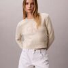 Weicher Monologo-Pullover aus Baumwollchenille Weicher Monologo-Pullover aus Baumwollchenille