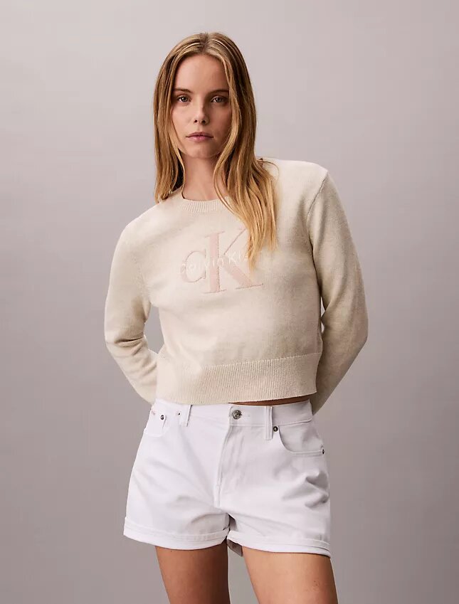 Weicher Monologo-Pullover aus Baumwollchenille Weicher Monologo-Pullover aus Baumwollchenille