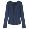 Weit gerippter, schmal geschnittener Cardigan für Mädchen Weit gerippter, schmal geschnittener Cardigan für Mädchen