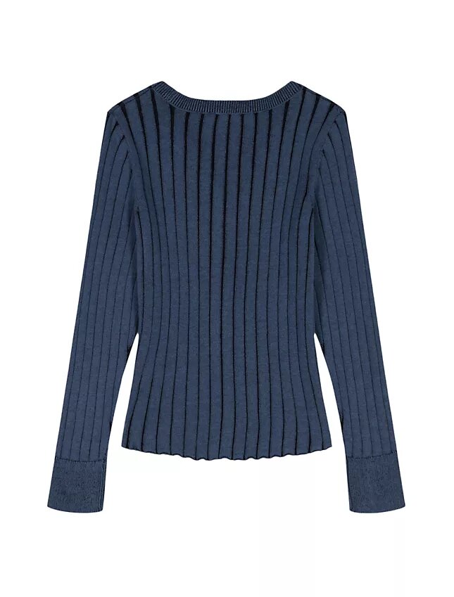 Weit gerippter, schmal geschnittener Cardigan für Mädchen Weit gerippter, schmal geschnittener Cardigan für Mädchen