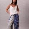 Weite Hose aus bedrucktem Viskose-Twill Weite Hose aus bedrucktem Viskose-Twill