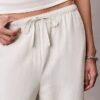 Weite Hose aus Leinenmischung mit Kordelzug Weite Hose aus Leinenmischung mit Kordelzug