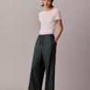 Weite Hose aus Leinenmischung mit Kordelzug Weite Hose aus Leinenmischung mit Kordelzug