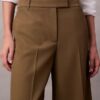Weite Hose aus Wollgabardine Weite Hose aus Wollgabardine