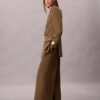 Weite Hose aus Wollgabardine Weite Hose aus Wollgabardine