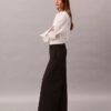 Weite Hose aus Wollgabardine Weite Hose aus Wollgabardine