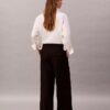 Weite Hose aus Wollgabardine Weite Hose aus Wollgabardine
