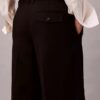 Weite Hose aus Wollgabardine Weite Hose aus Wollgabardine