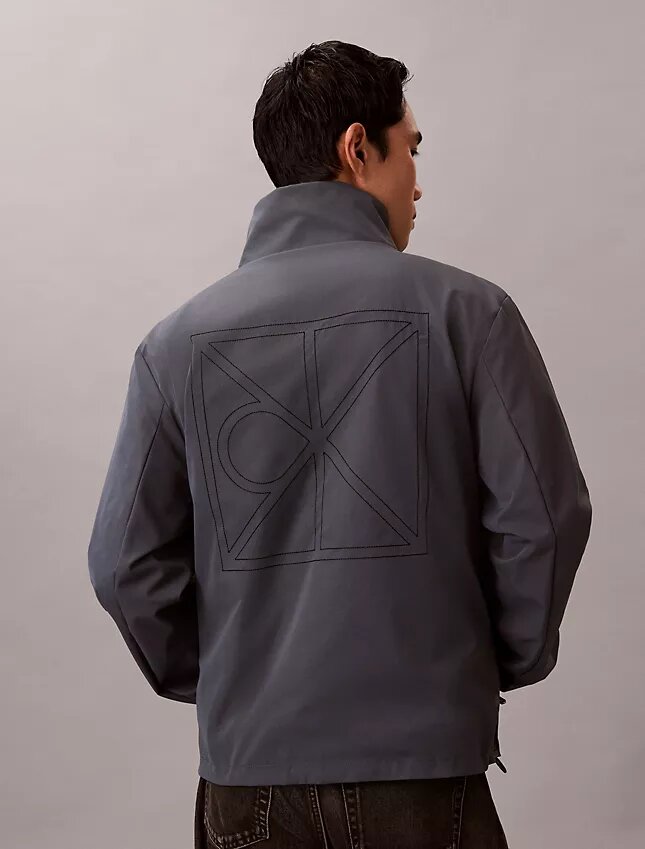 Wendbare Jacke mit durchgehendem Emblem-Logo Wendbare Jacke mit durchgehendem Emblem-Logo