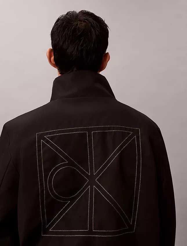 Wendbare Jacke mit durchgehendem Emblem-Logo Wendbare Jacke mit durchgehendem Emblem-Logo
