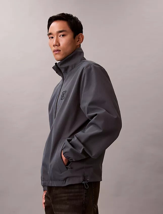 Wendbare Jacke mit durchgehendem Emblem-Logo Wendbare Jacke mit durchgehendem Emblem-Logo