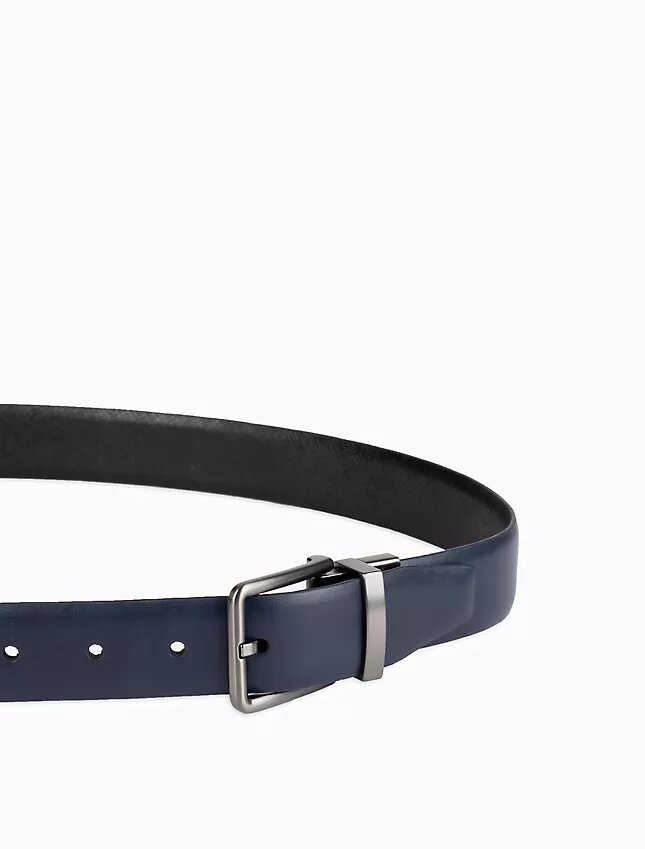 Wendbarer Saffiano-Leder-Anzuggürtel für Kleider Wendbarer Saffiano-Leder-Anzuggürtel für Kleider