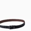 Wendbarer Saffiano-Leder-Anzuggürtel für Kleider Wendbarer Saffiano-Leder-Anzuggürtel für Kleider