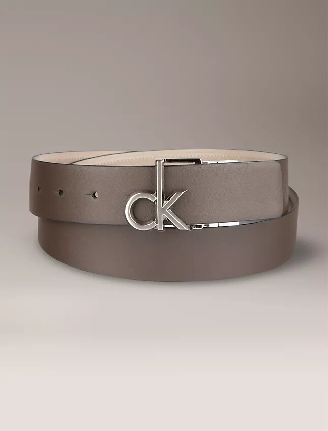 Wendegürtel mit Monogram-Logo-Plakette Wendegürtel mit Monogram-Logo-Plakette