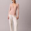 Wickelpullover aus Leinenmischung Wickelpullover aus Leinenmischung