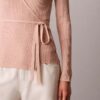 Wickelpullover aus Leinenmischung Wickelpullover aus Leinenmischung