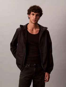 Windjacke mit durchgehendem Emblem-Logo