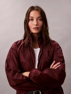 Windjacke mit durchgehendem Monogram-Print