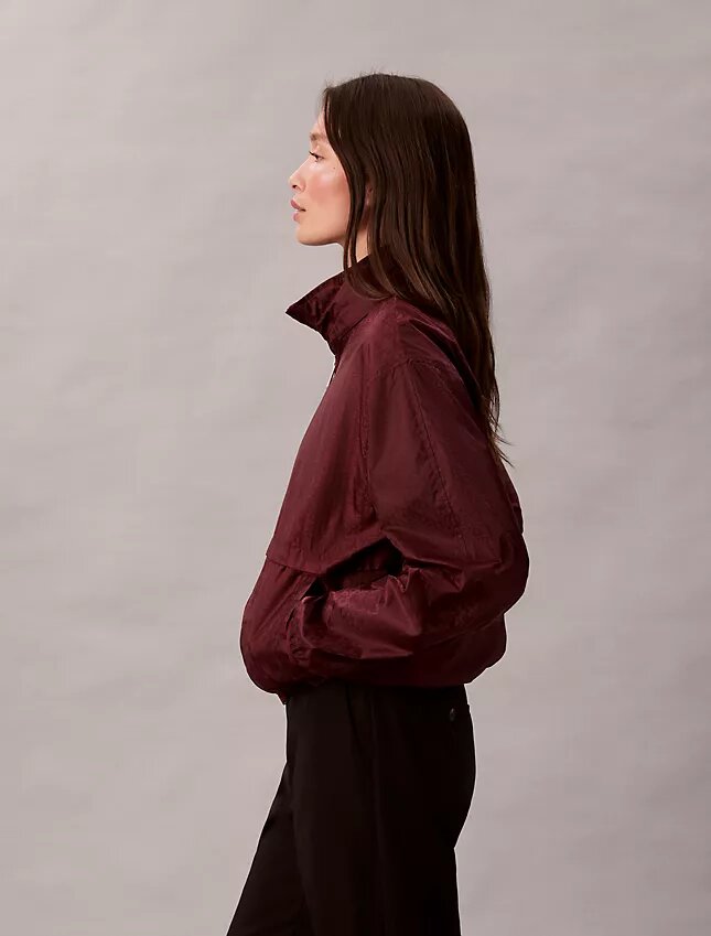 Windjacke mit durchgehendem Monogram-Print Windjacke mit durchgehendem Monogram-Print