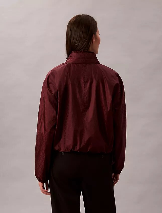 Windjacke mit durchgehendem Monogram-Print Windjacke mit durchgehendem Monogram-Print