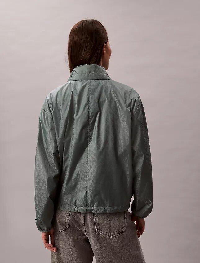 Windjacke mit durchgehendem Monogram-Print Windjacke mit durchgehendem Monogram-Print