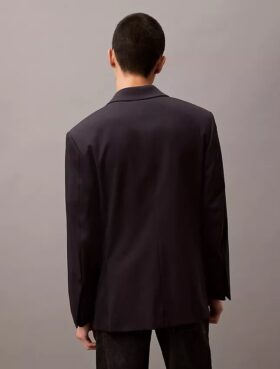 Zweireihiger Blazer aus Wollgabardine-Mischung Zweireihiger Blazer aus Wollgabardine-Mischung